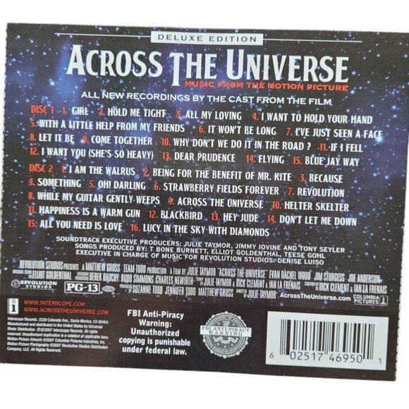 Across The Universe  2-Disc CD Set  Deluxe Edition Movie Soundtrack  37490cd - Picture 2 of 2